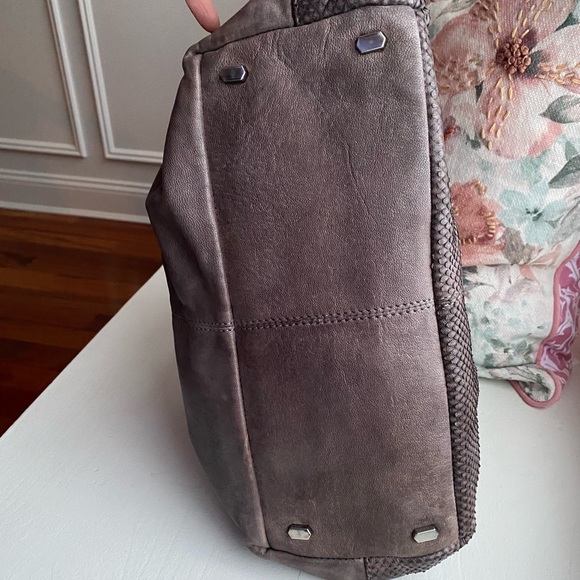 Liebeskind Berlin gray, brown leather handbag. Excellent used condition - Picture 5 of 8